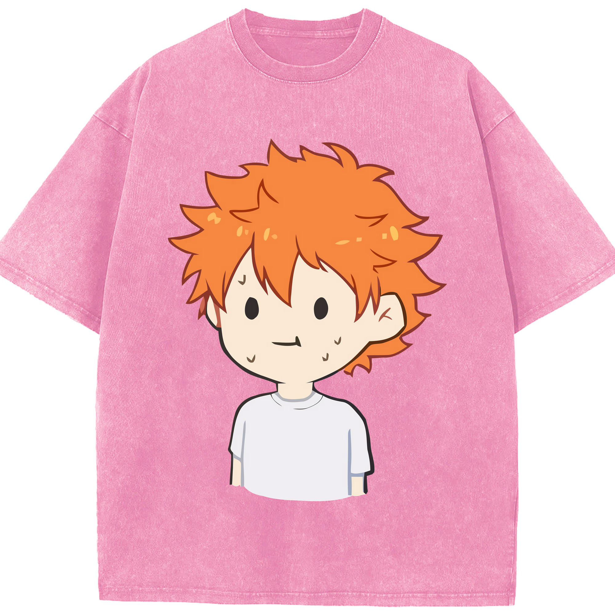 （画像用） ハイキュー!! Haikyu!! 綿100% ヴィンテージ風 半袖Tシャツ（フロントプリント）